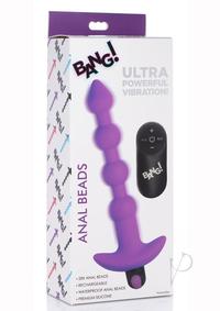 Bang Vibe Anal Beads W/remote Purple